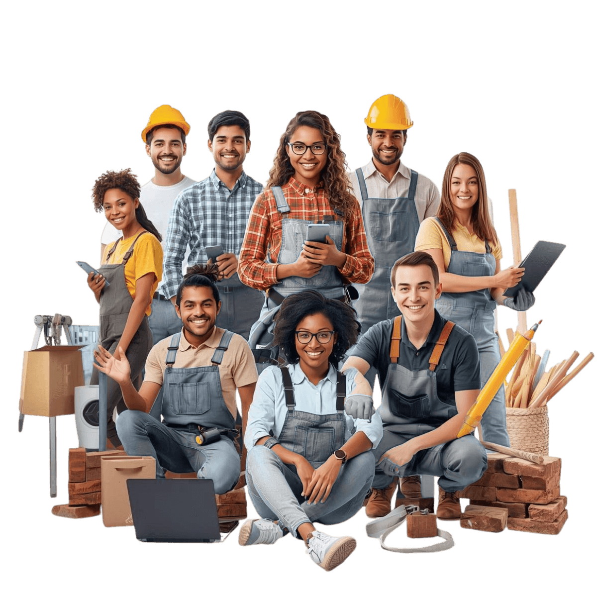 Diverse group of Australian trade apprentices
